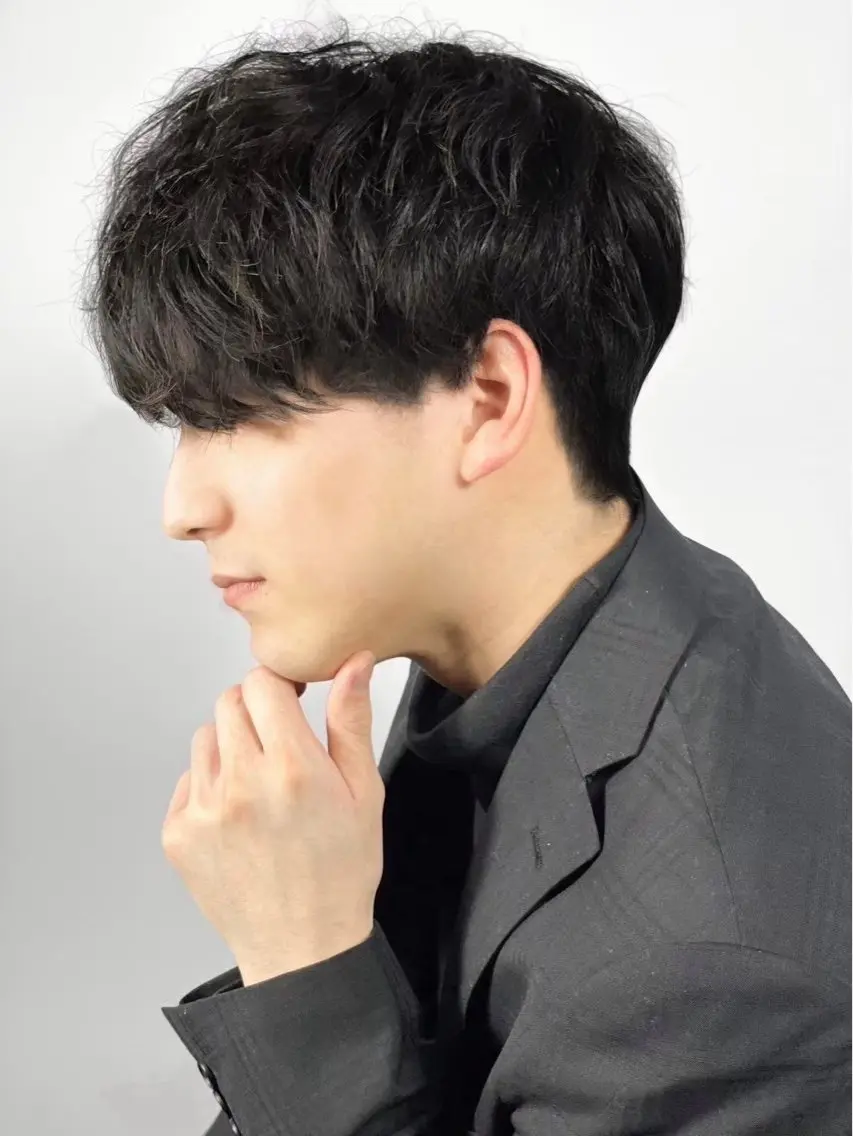 ミディアム カラー ヘアアレンジ メンズ カット ヘアカラー ⚡️メンズ特化⚡️ 倉林 隼大のヘアスタイル