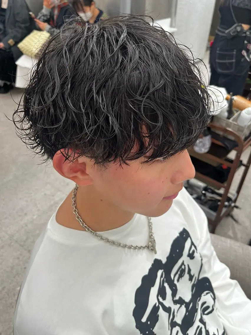 パーマ メンズ カット パーマ 🍐シャドウパーマ メンズ特化/守岡🍐のヘアスタイル