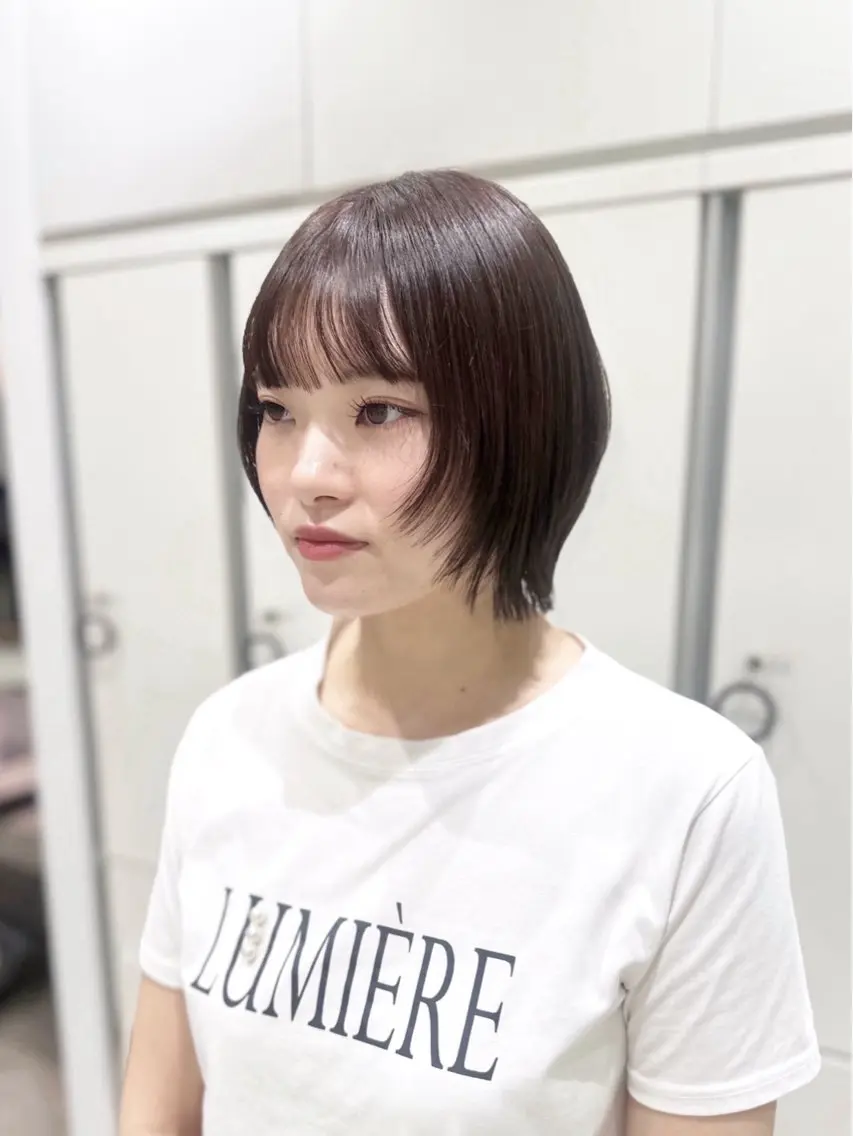 ショート ボブレイヤー ボブ レイヤーカット カット 美蘭/レイヤーカット /暖色カラー🍒❤️のヘアスタイル