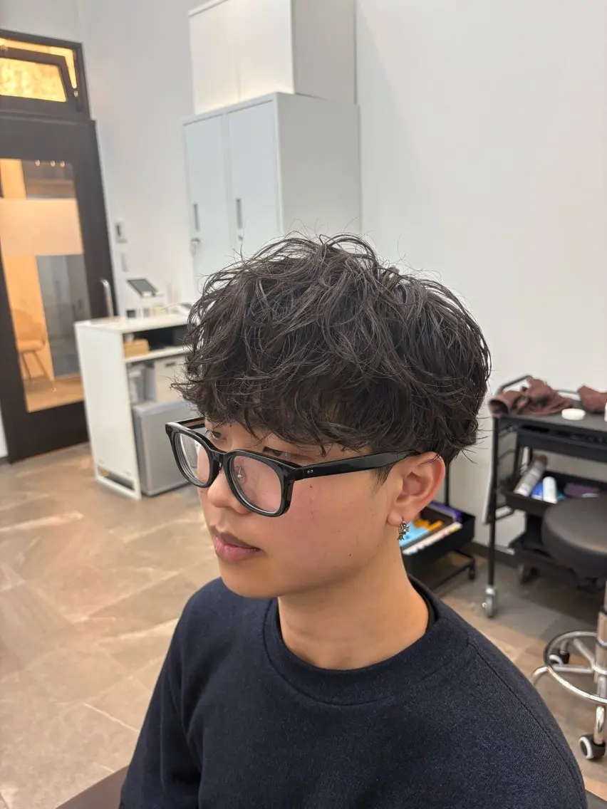 パーマ メンズ メンズパーマ メンズパーマ×カラー ×新宿　　裕世のヘアスタイル