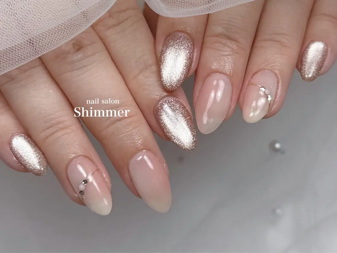 ネイル ハンドネイル Shimmer Risaのネイルデザイン