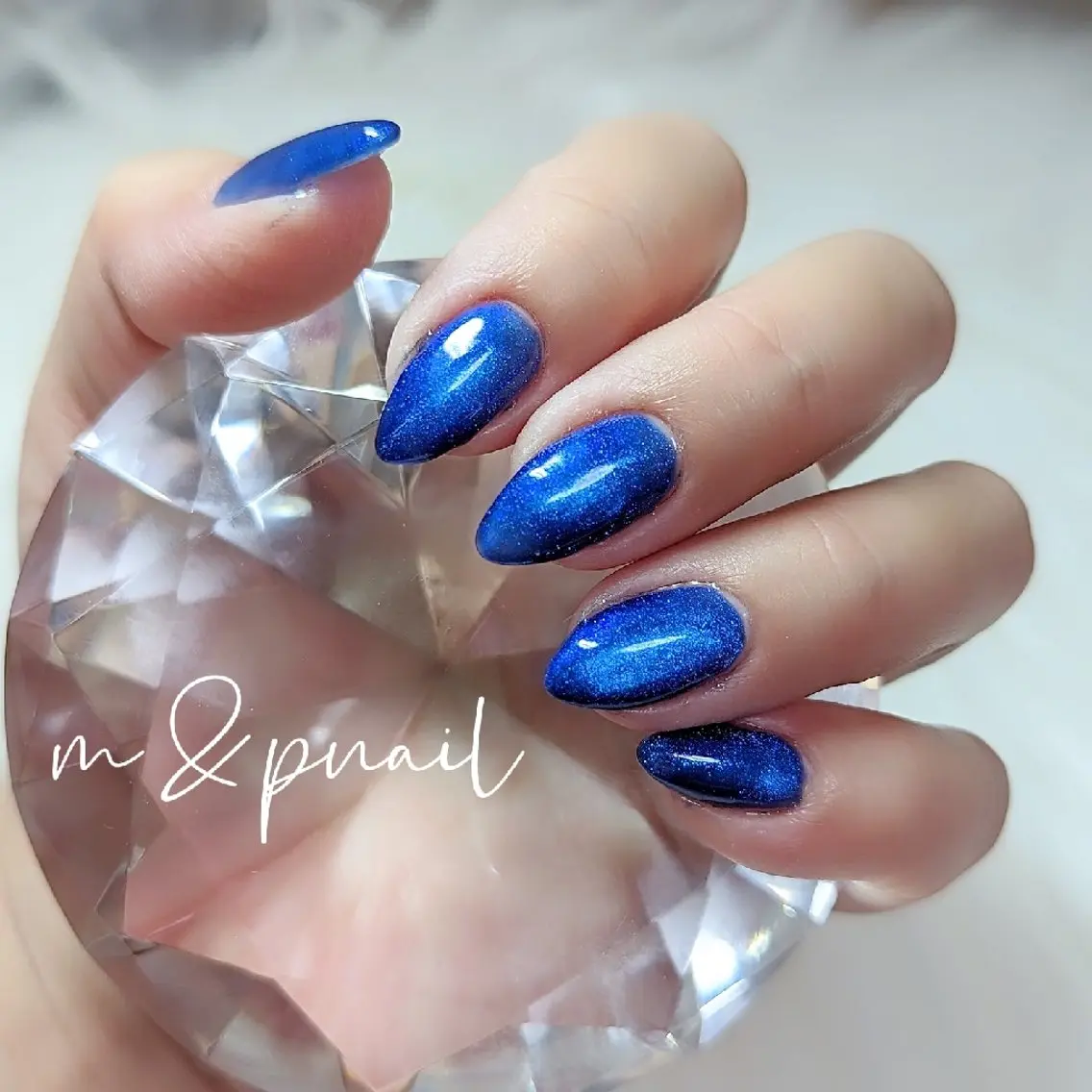 ネイル マグネットネイル ワンカラーネイル m&pPrivate nailsalonのネイルデザイン