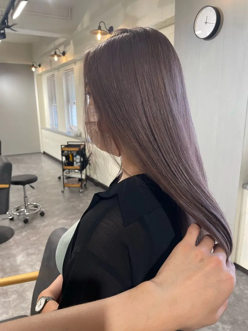 ロング ヘアカラー トリートメント 山谷 裕紀のヘアスタイル