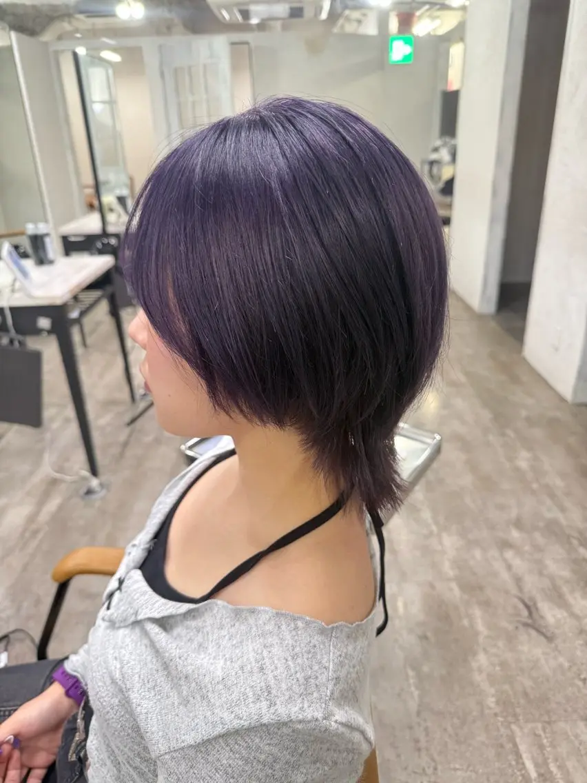 カラー ダブルカラー 韓国ヘア✨グレージュ カラーasamiのヘアスタイル