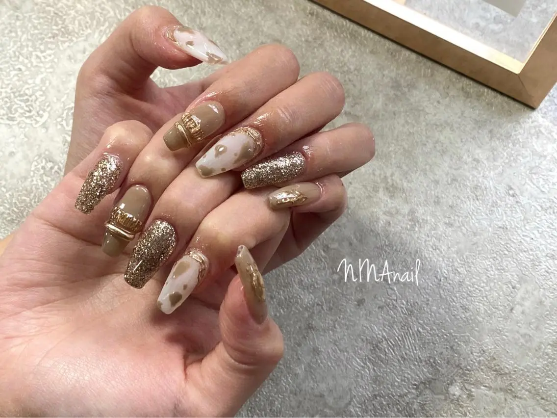 ロング ネイル スカルプネイル Nina nailのネイルデザイン