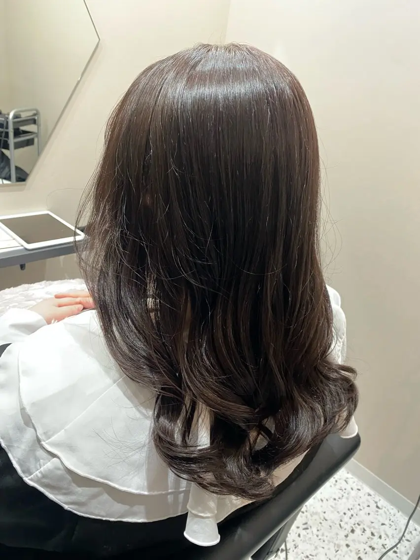 セミロング カラー ヘアカラー 美髪×髪質改善 🖤Yukineのヘアスタイル