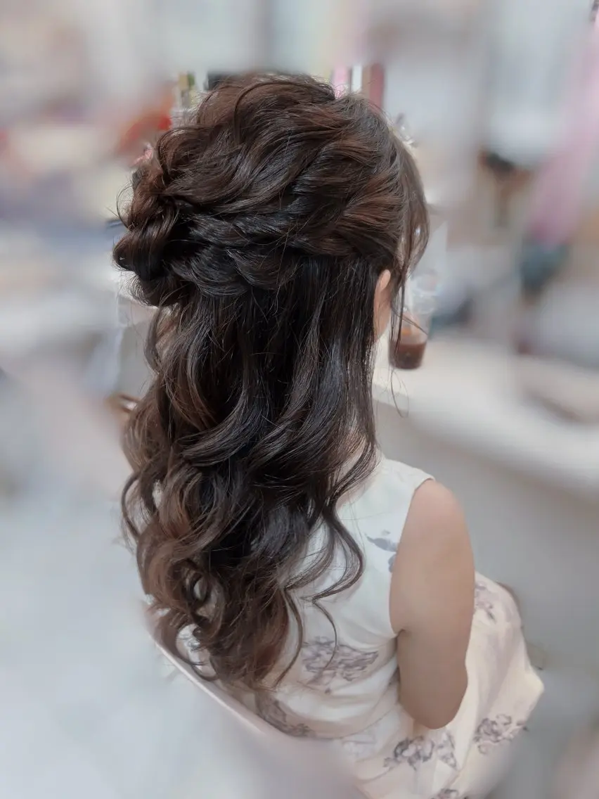ロング ヘアアレンジ ハーフアップ Seal sadaのその他イメージ