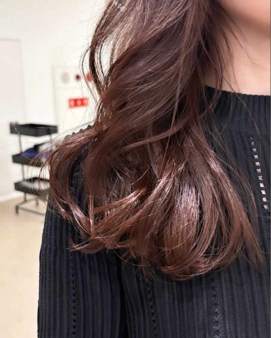 セミロング カラー カット ヘアカラー トリートメント 似合わせ美髪ヘア✨ 天王寺.阿倍野🌈のヘアスタイル