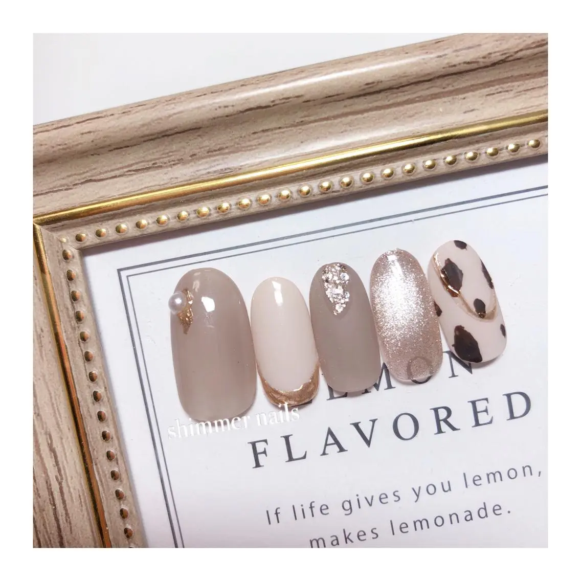 ネイル アニマル柄 shimmer nailsのネイルデザイン
