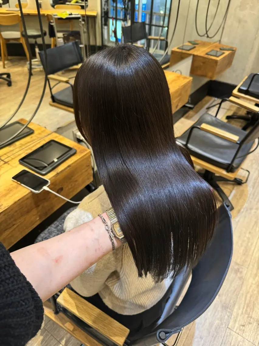 セミロング ヘアカラー トリートメント 新宿/顔周りカット +レイヤー＝しずく♩のヘアスタイル