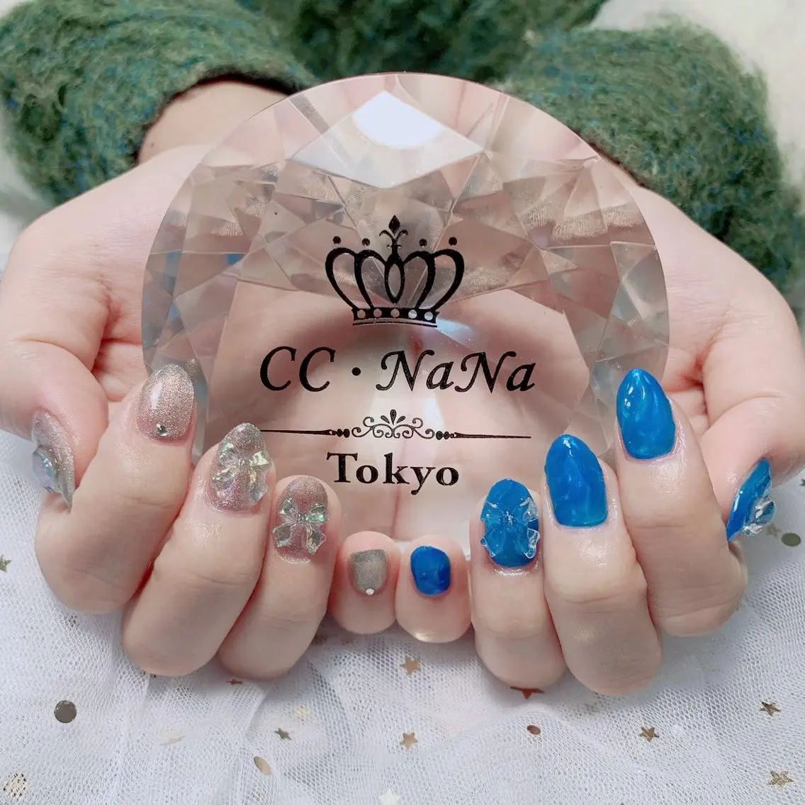 ネイル 持ち込み ハンドネイル 💎CC・NaNa 韓国風ネイル🌙Cのネイルデザイン