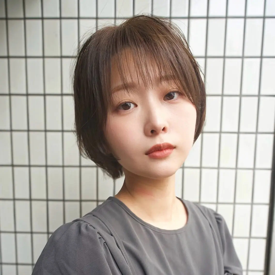 ショート ボブ レイヤーカット カット ヘアカラー ユウダイ 【SHICUNE】のヘアスタイル