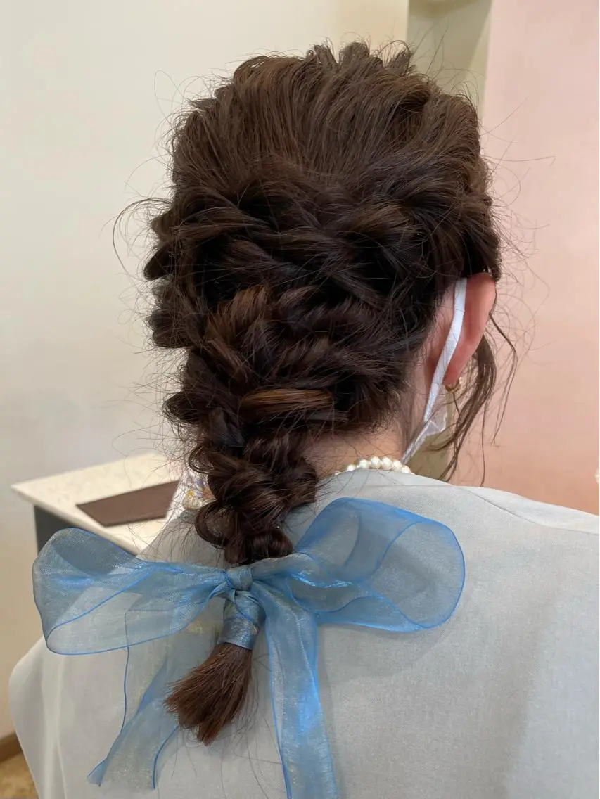 《11月限定》🍒 カラー ＋ 2stepトリートメント ＋ ヘアセット 🍒の写真