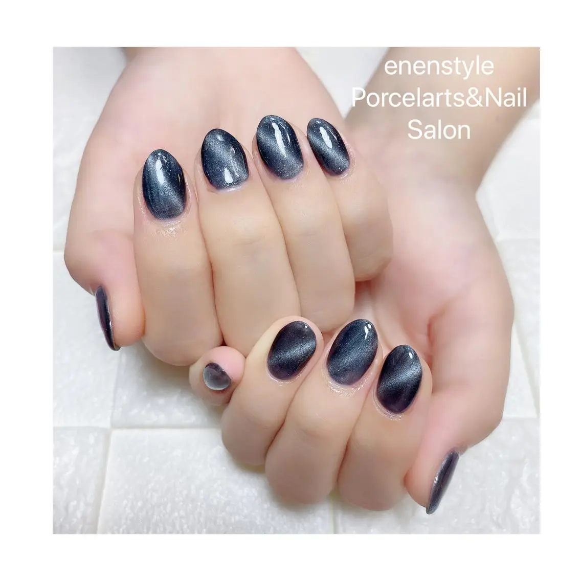 ミディアム ネイル ハンドネイル 🐾enen style 🐾のネイルデザイン