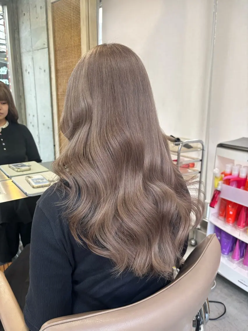 ロング カラー ヘアカラー 艶ハイトーン/ボブ ラベンダーカラー🪄のヘアスタイル