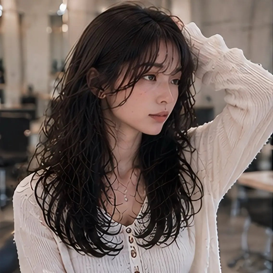カラー ヘアカラー トリートメント 縮毛矯正/レイヤー/ 前髪カット/おばかんのヘアスタイル