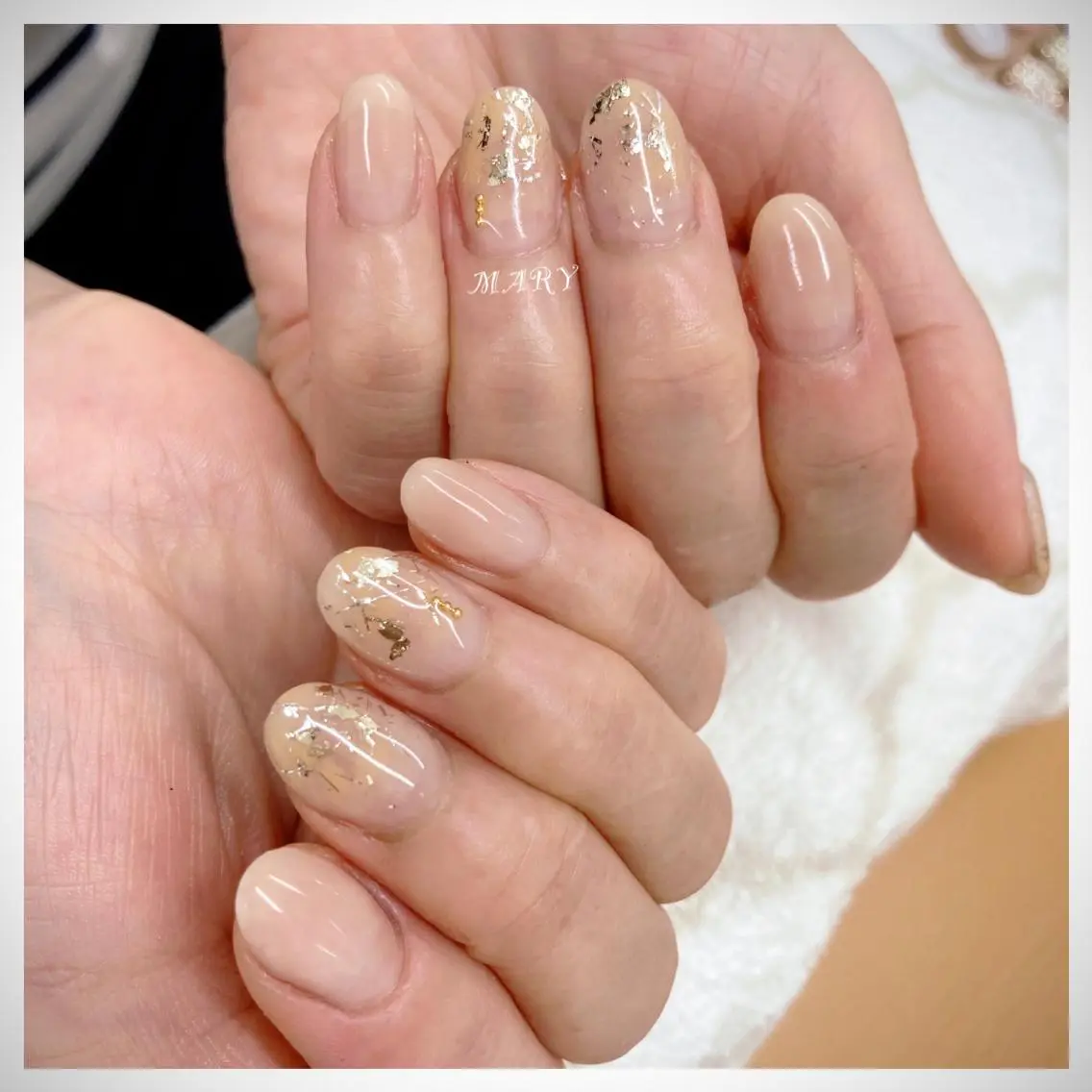 ネイル ニュアンスネイル オフィスネイル ハンドネイル Mary nail .narumiのネイルデザイン
