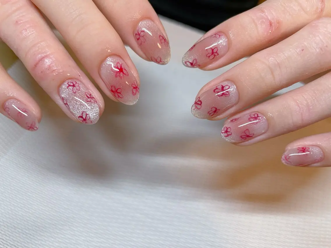 ネイル チークネイル マグネットネイル ハンドネイル エン Nail salonのネイルデザイン