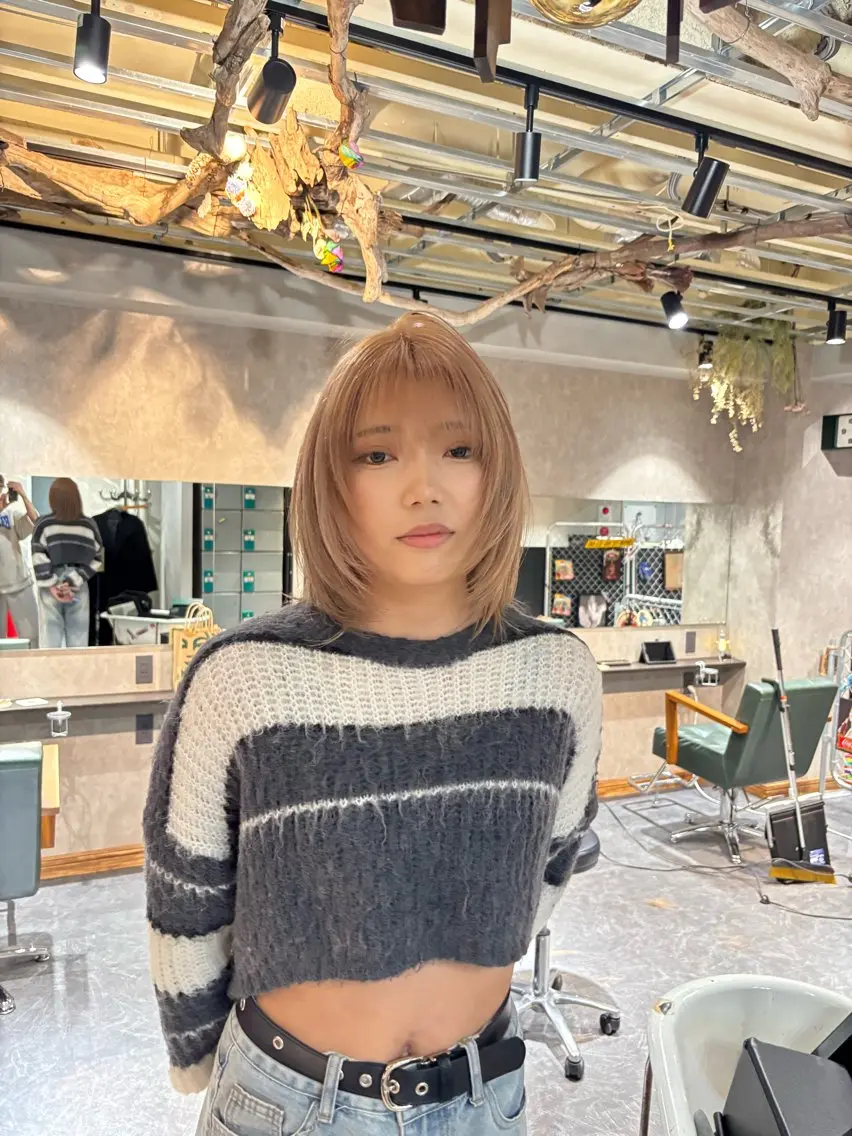 ミディアム カラー カット ヘアカラー ravens代表 ヒロムのヘアスタイル