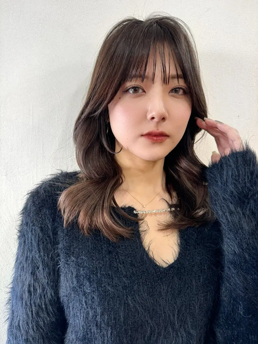 セミロング カラー 似合わせレイヤー 🇰🇷荒木洋文のヘアスタイル