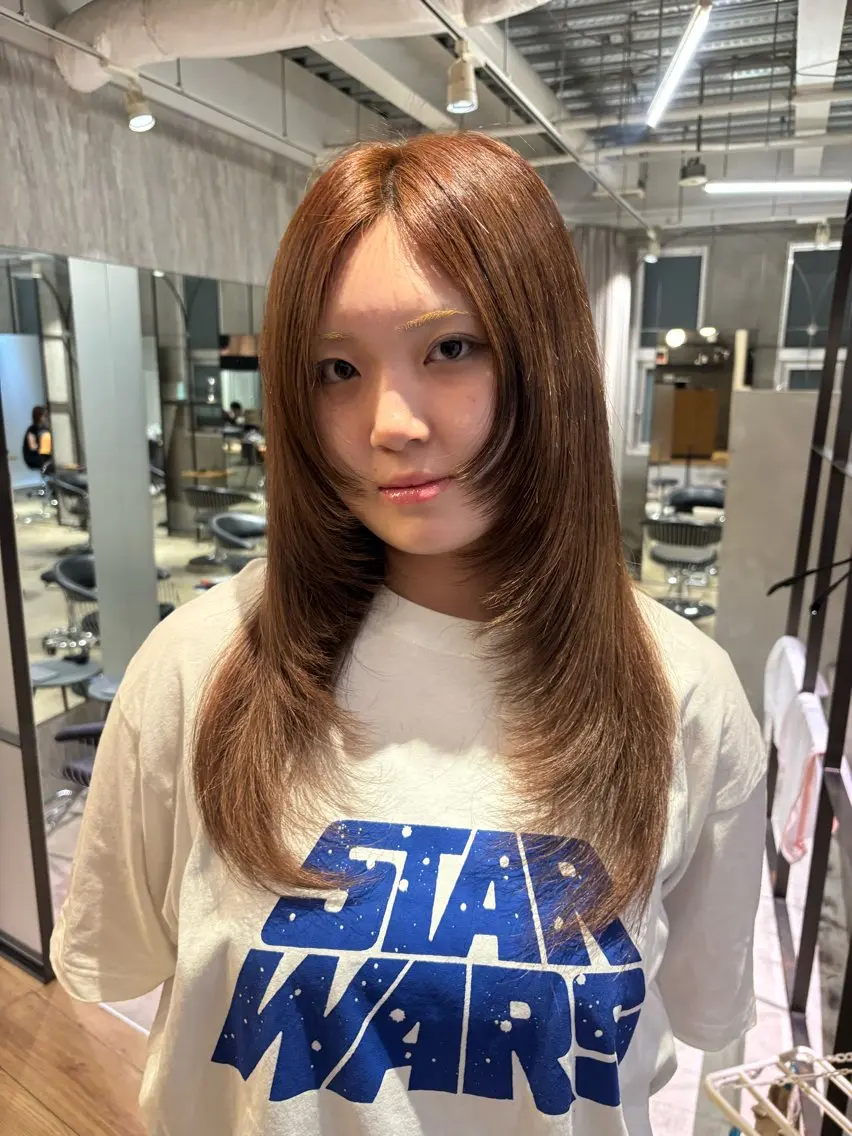ロング カット 西田 美侑 /カットモデルのヘアスタイル
