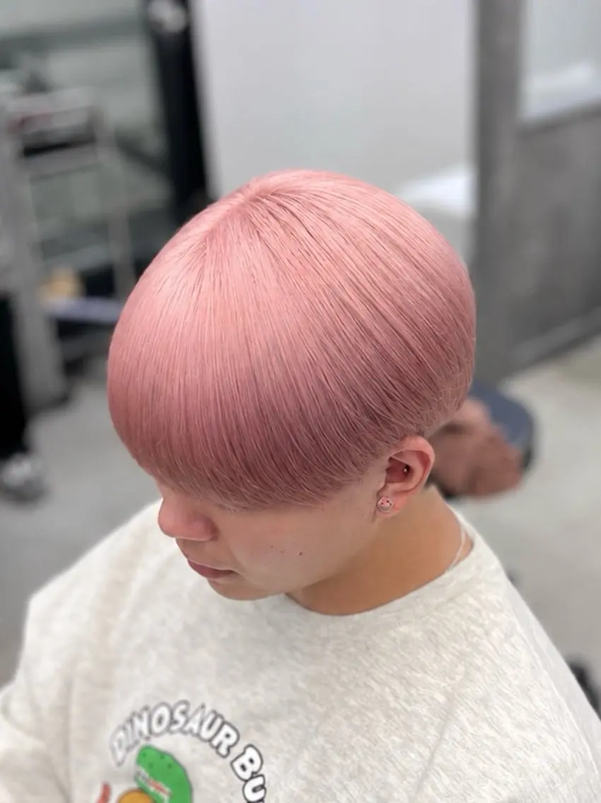 カラー メンズ ヘアカラー トリートメント chinatsu 渋谷/ハイトーンのヘアスタイル