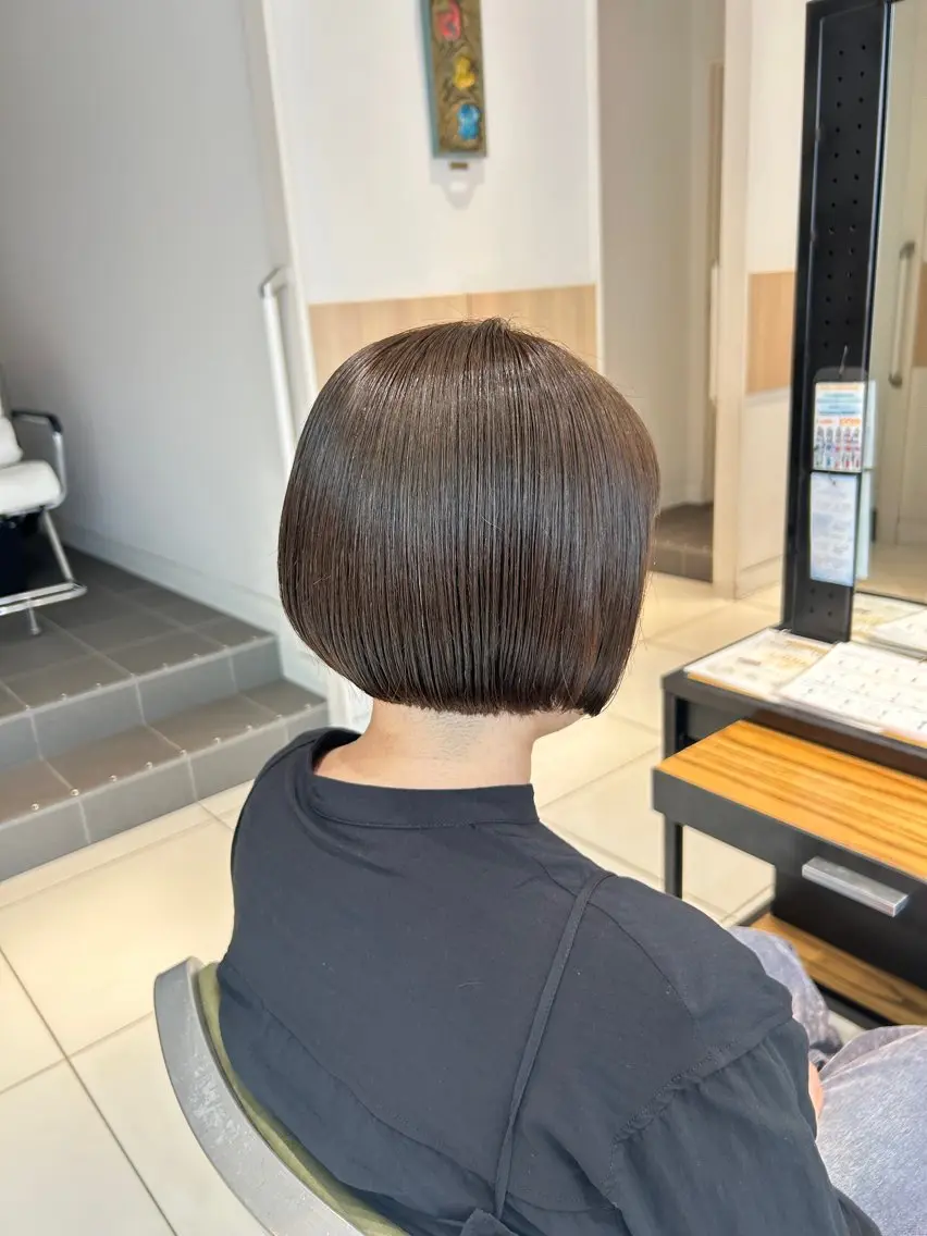 ショート カラー ベージュカラー ブリーチ 透明感カラー グレージュ ブリーチなしカラー カット ヘアカラー トリートメント ダブルカラー 🩷Rio🩷のヘアスタイル