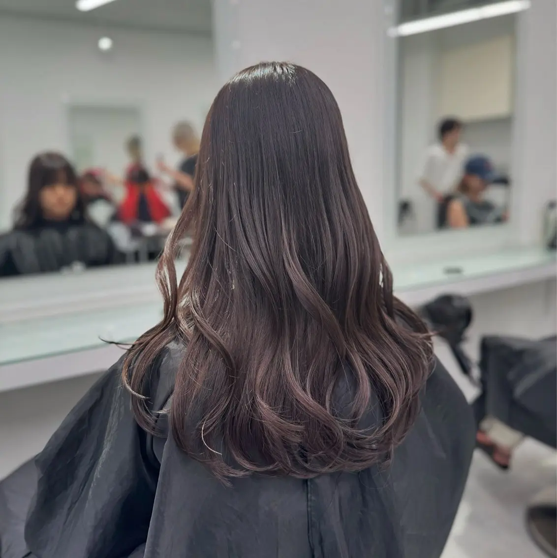 ロング カラー ヘアカラー ヘアセット 韓国トレンドカット カラー🤍しゅうじのヘアスタイル