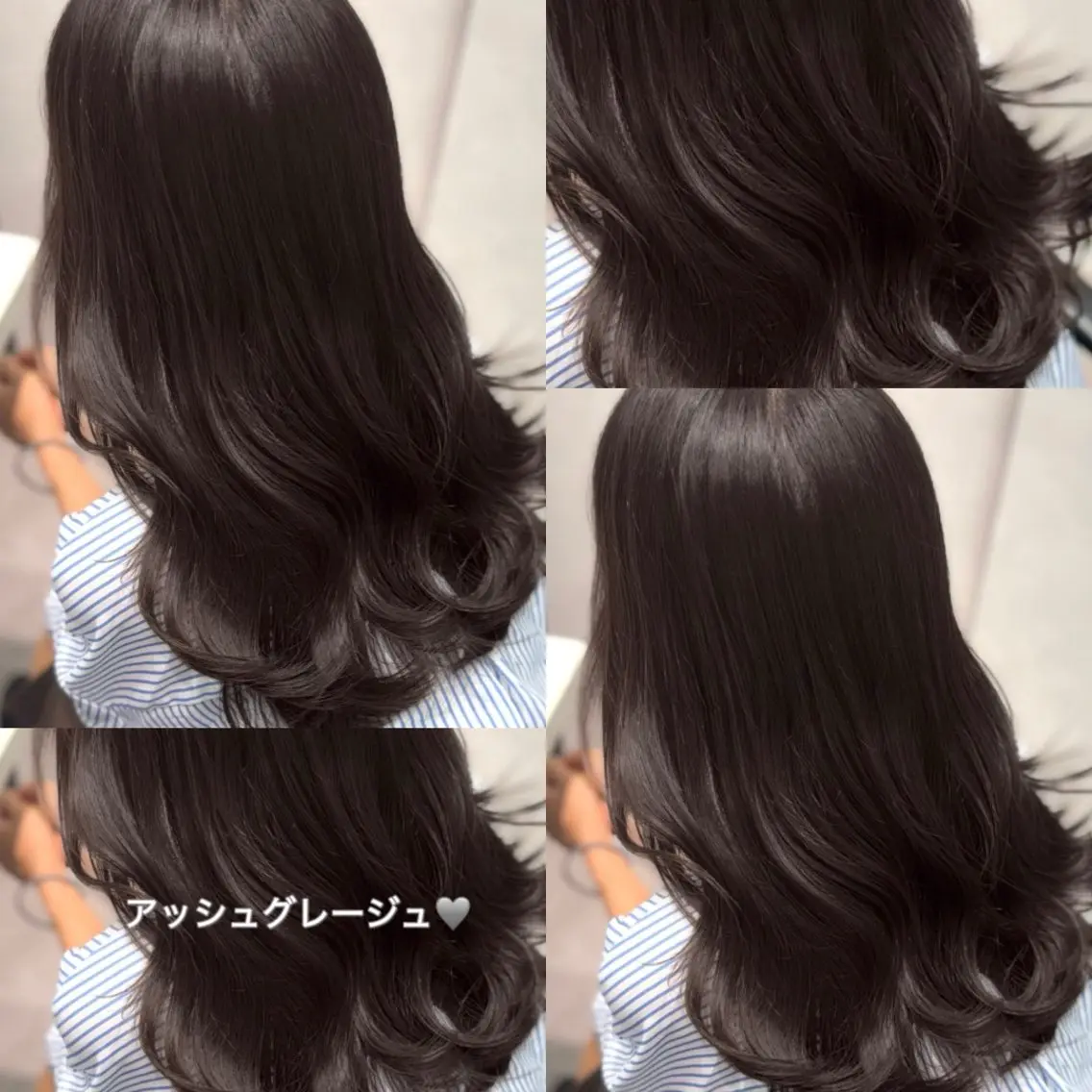 ロング アッシュ アッシュグレー アッシュグレージュ ヘアカラー 🌟透明感カラー 🌟松岡勇輝のヘアスタイル