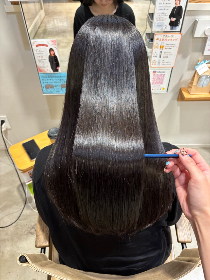ロング 縮毛矯正 小林 杏莉のヘアスタイル