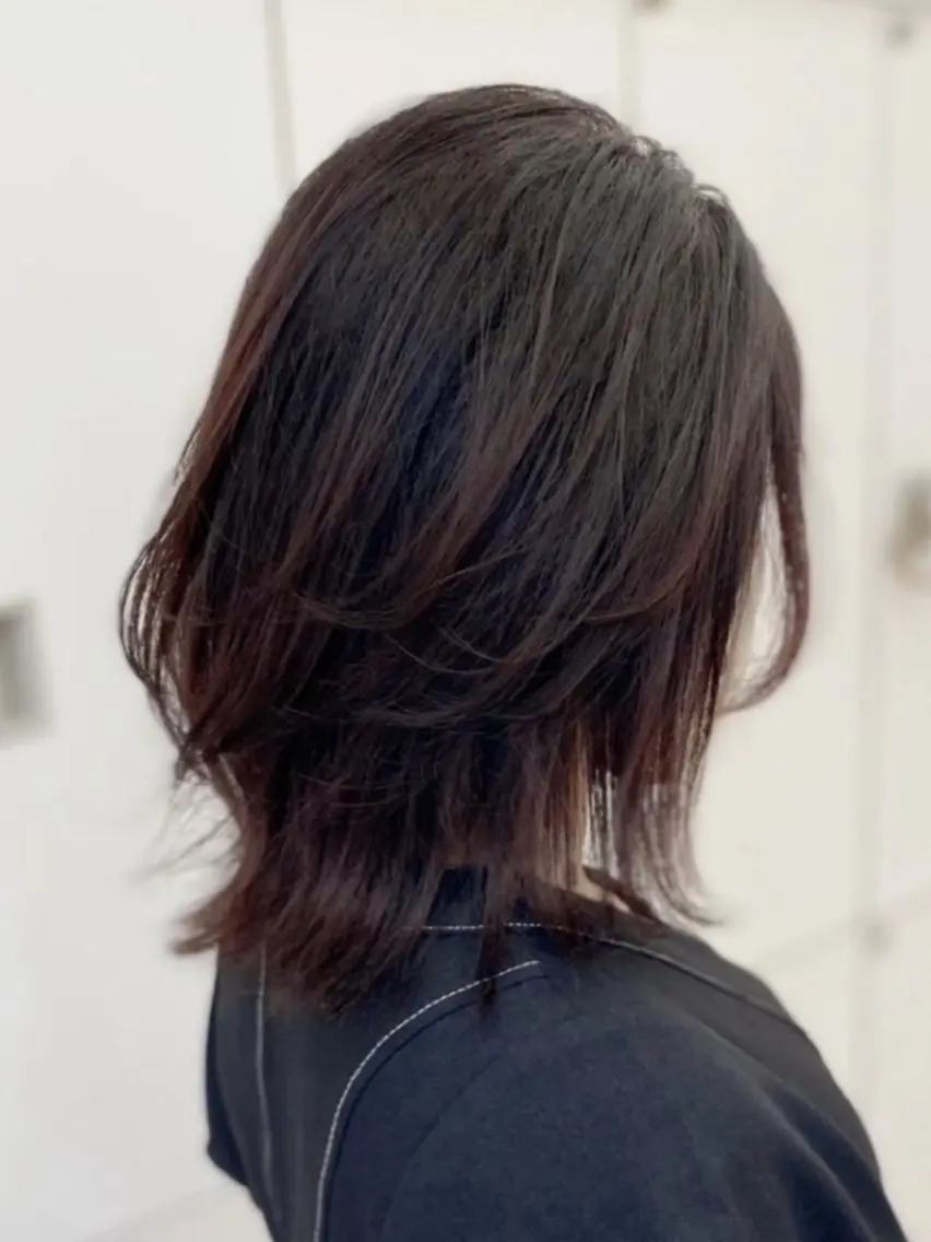 ミディアム レイヤーカット hair&eye サトウのヘアスタイル