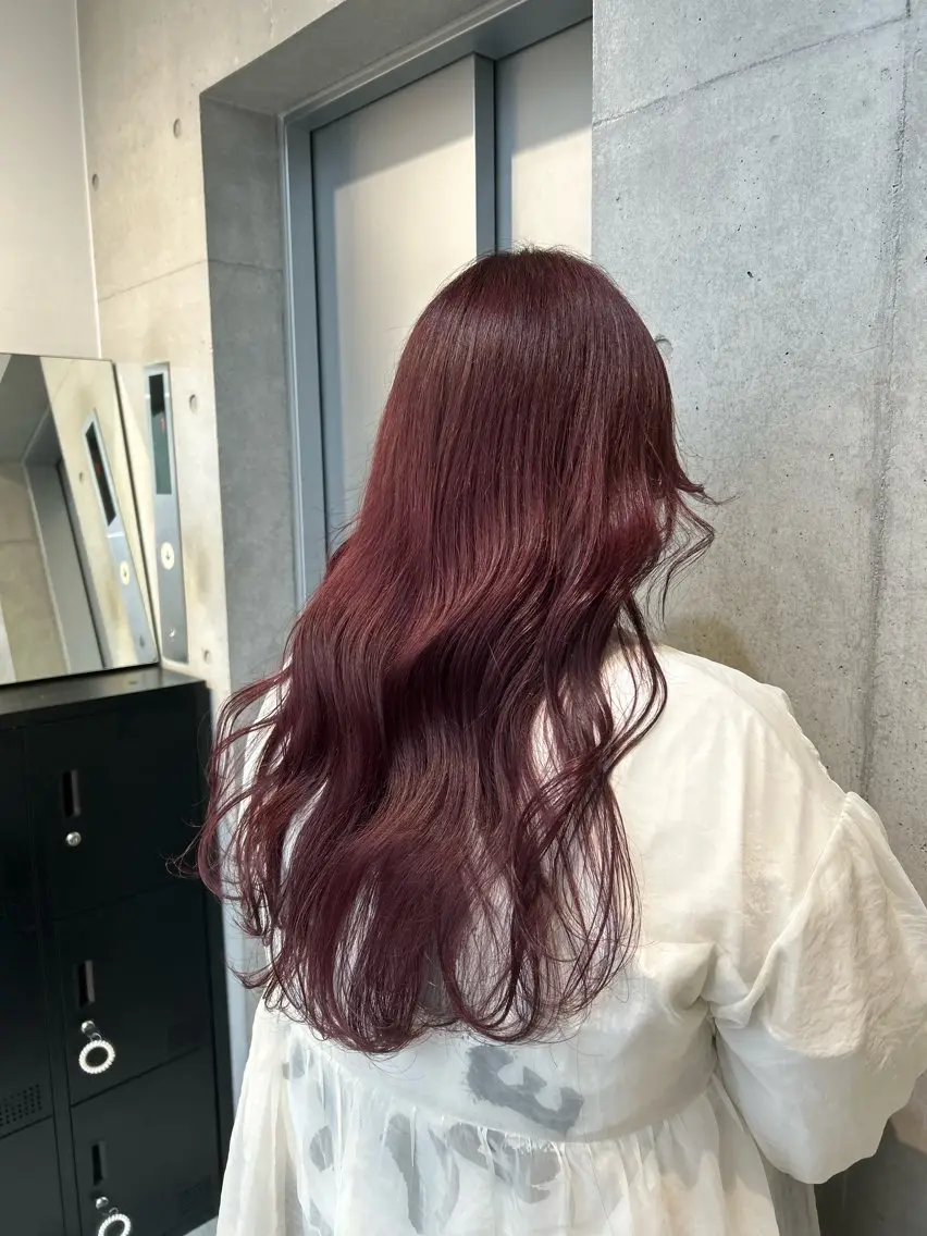 ロング カラー ヘアアレンジ ヘアカラー トリートメント ボブ艶モテカラー🫧 カリンのヘアスタイル