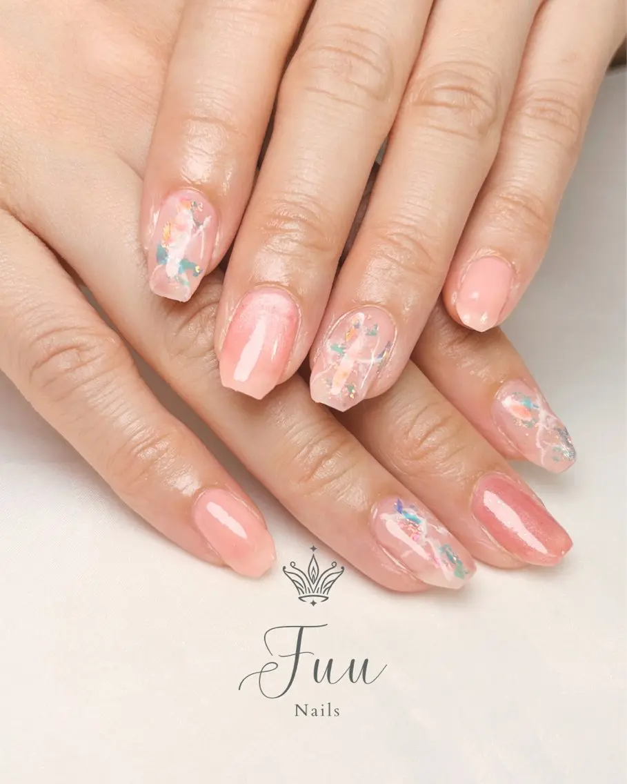 ネイル アートネイル マグネットネイル ミラーネイル ニュアンスネイル シンプルネイル 犬のいるネイルサロン Fuu nailsのネイルデザイン