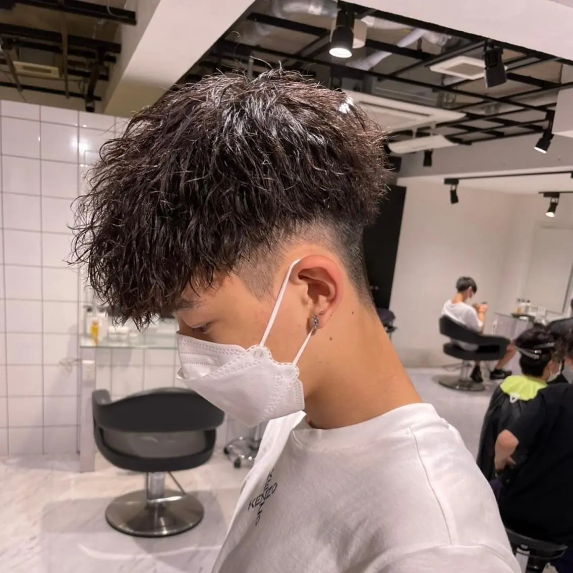 ショート カラー パーマ メンズ 【メンズサロン】 BLUCK 横浜のヘアスタイル