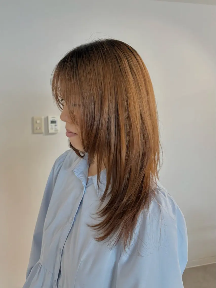 ロング レイヤーカット 栗原 歩美のヘアスタイル