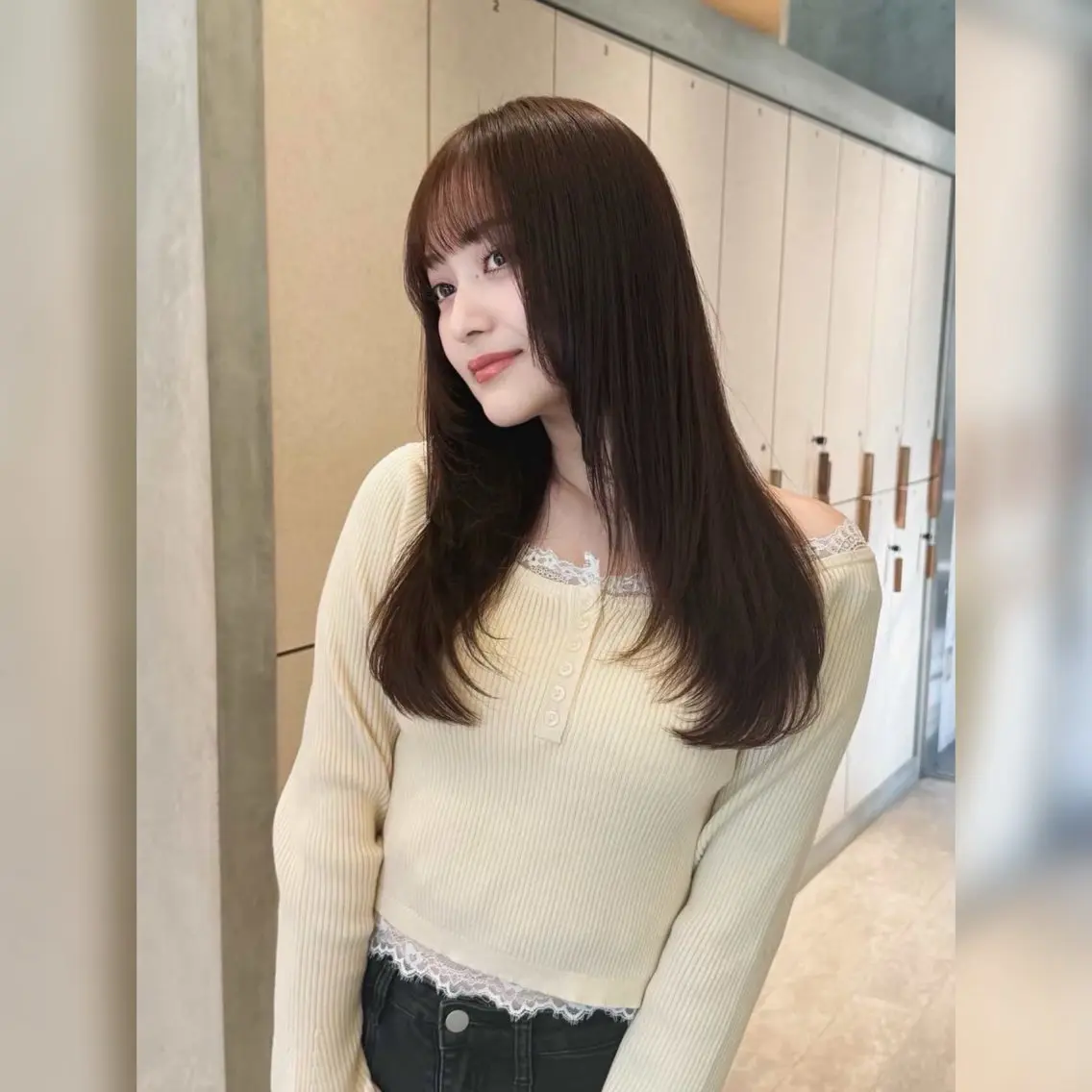 ロング カラー ブラウンカラー 韓国風ヘア レイヤーカット ロング カット ヘアカラー トリートメント レイヤー/艶感カラー /メンズ/KOSEIのヘアスタイル