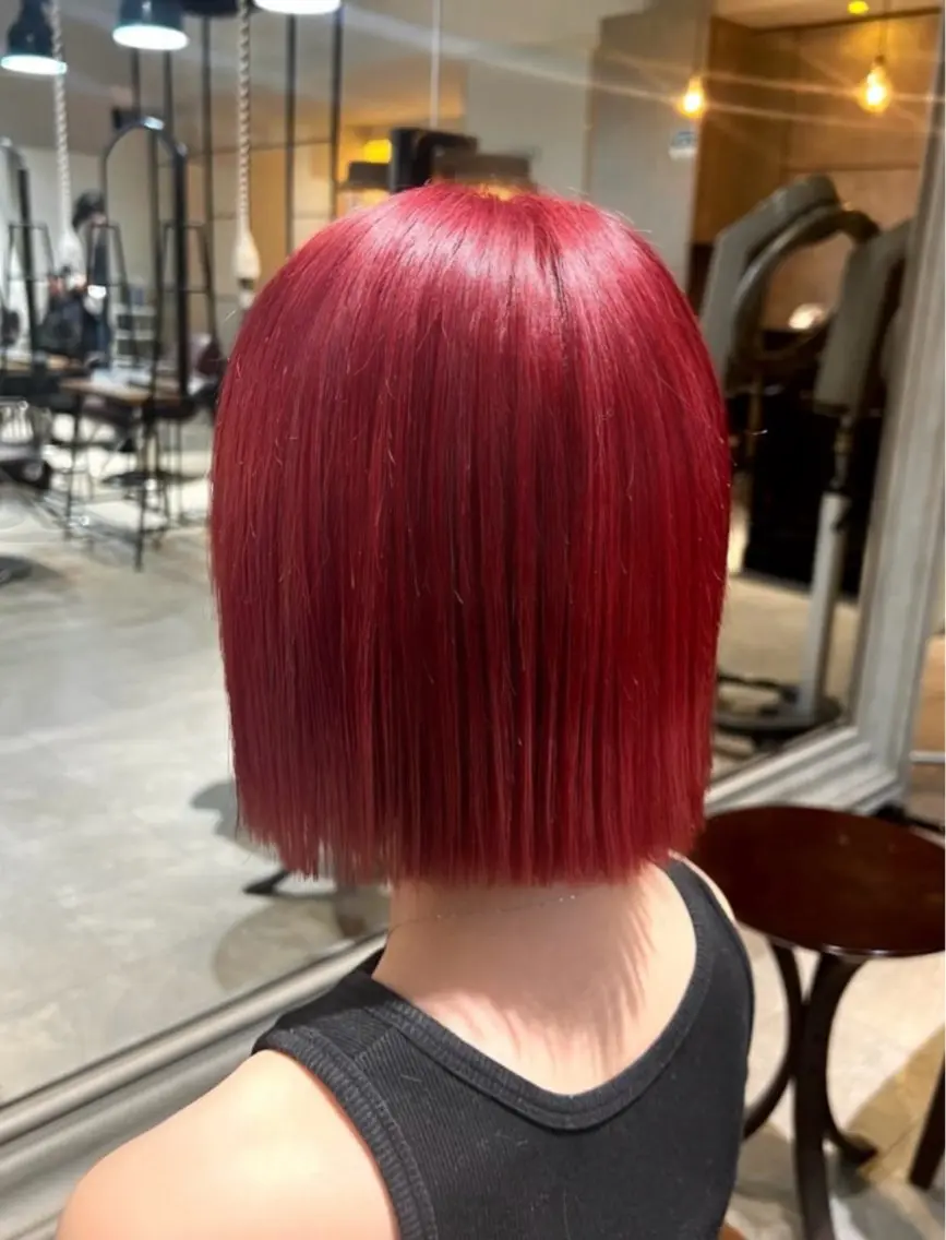 ミディアム カラー 🎀ハイトーン・艶 カラー HANA🎀のヘアスタイル