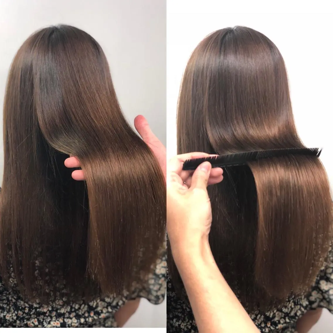 セミロング 縮毛矯正 真砂 明のヘアスタイル