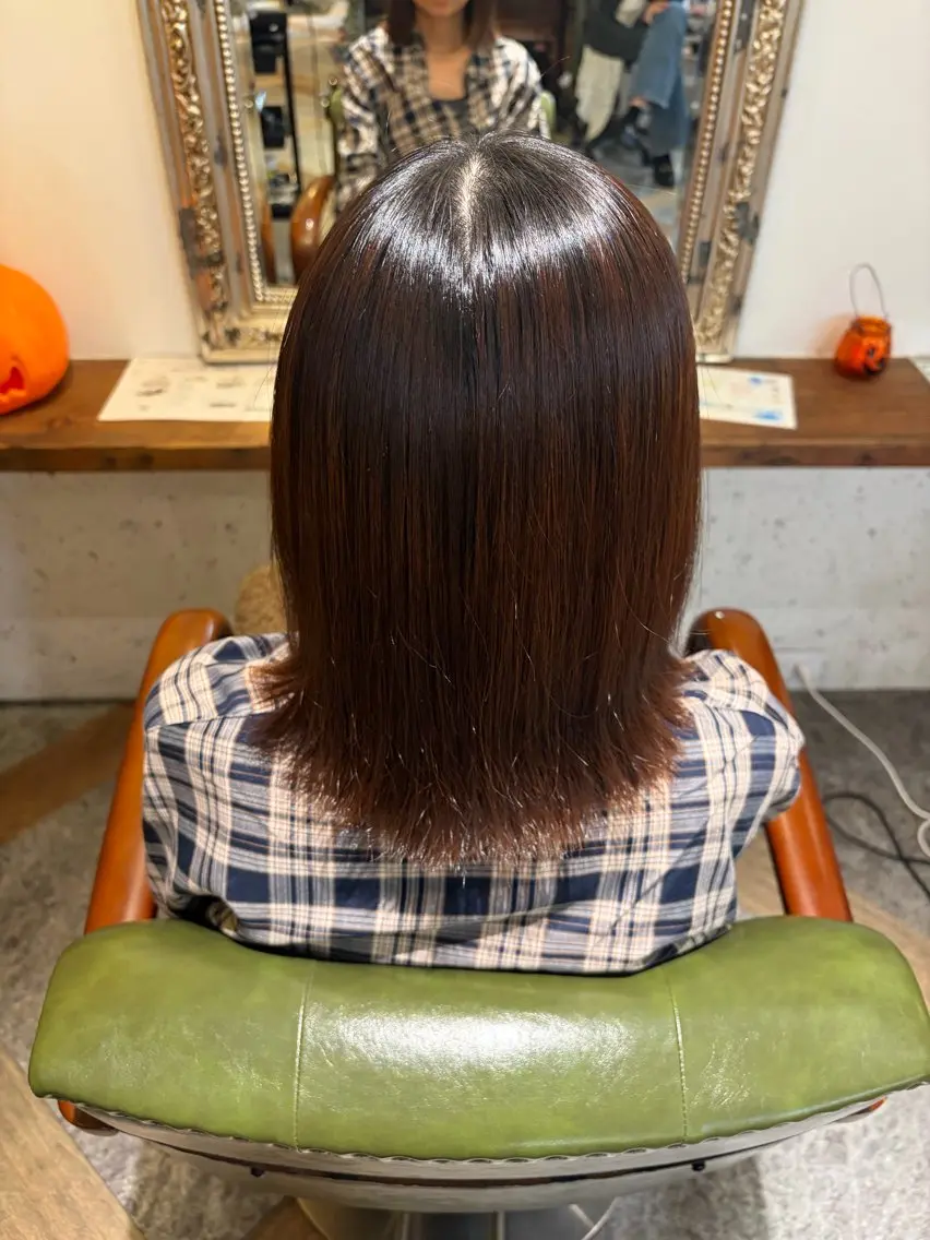 縮毛矯正 加部 采音のヘアスタイル