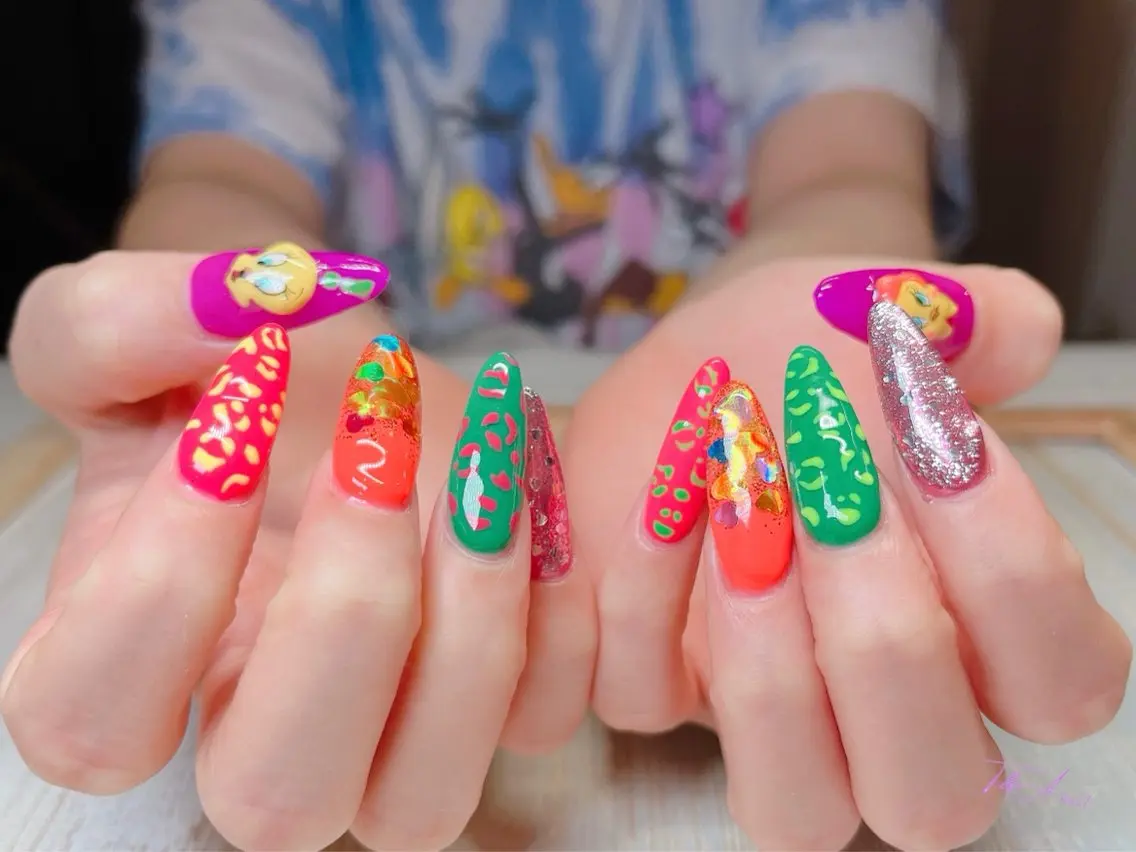ネイル 長さ出し ジェルネイル ロングネイル スカルプネイル T&A nailのネイルデザイン