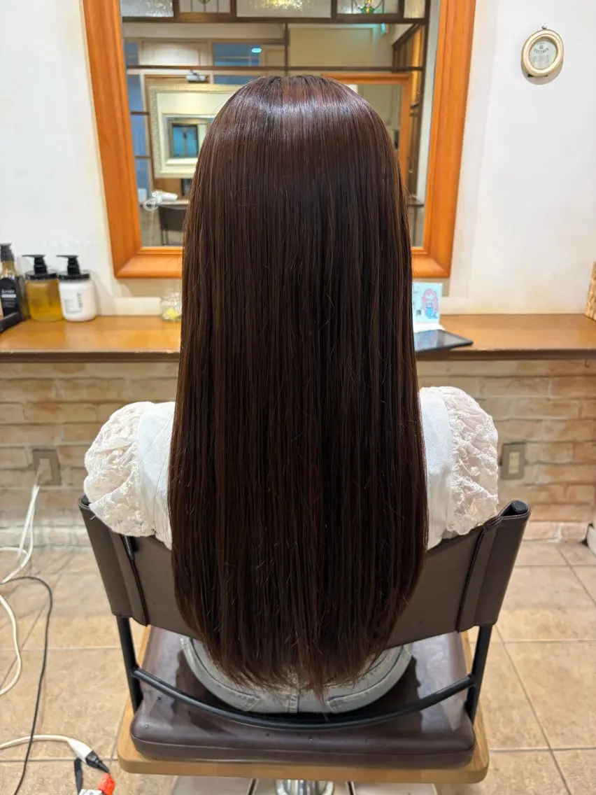 ロング 縮毛矯正 🫧 舘藤 陽菜 🤍のヘアスタイル