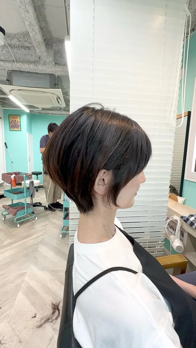 ショート カラー 柳井 健太のヘアスタイル