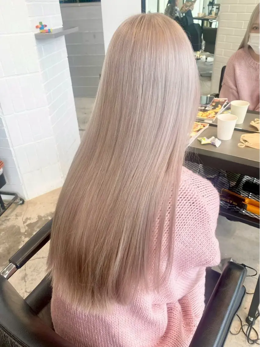セミロング カラー カット ヘアカラー 🎀モテ暖色× マツPちなり🎀のマツエク・マツパデザイン