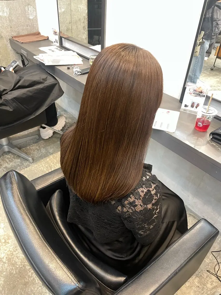 ロング トリートメント cocoa🎀 透明感カラー/パーマのヘアスタイル