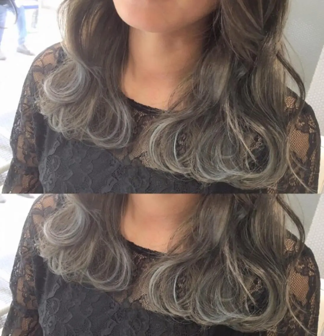 ミディアム カラー カット ヘアカラー トリートメント 中江 麻友のヘアスタイル