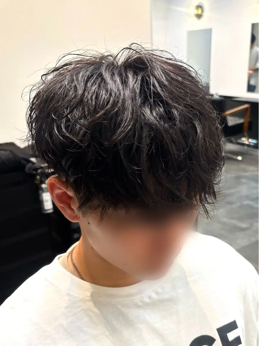 パーマ メンズ カット パーマ 河合 澪のヘアスタイル