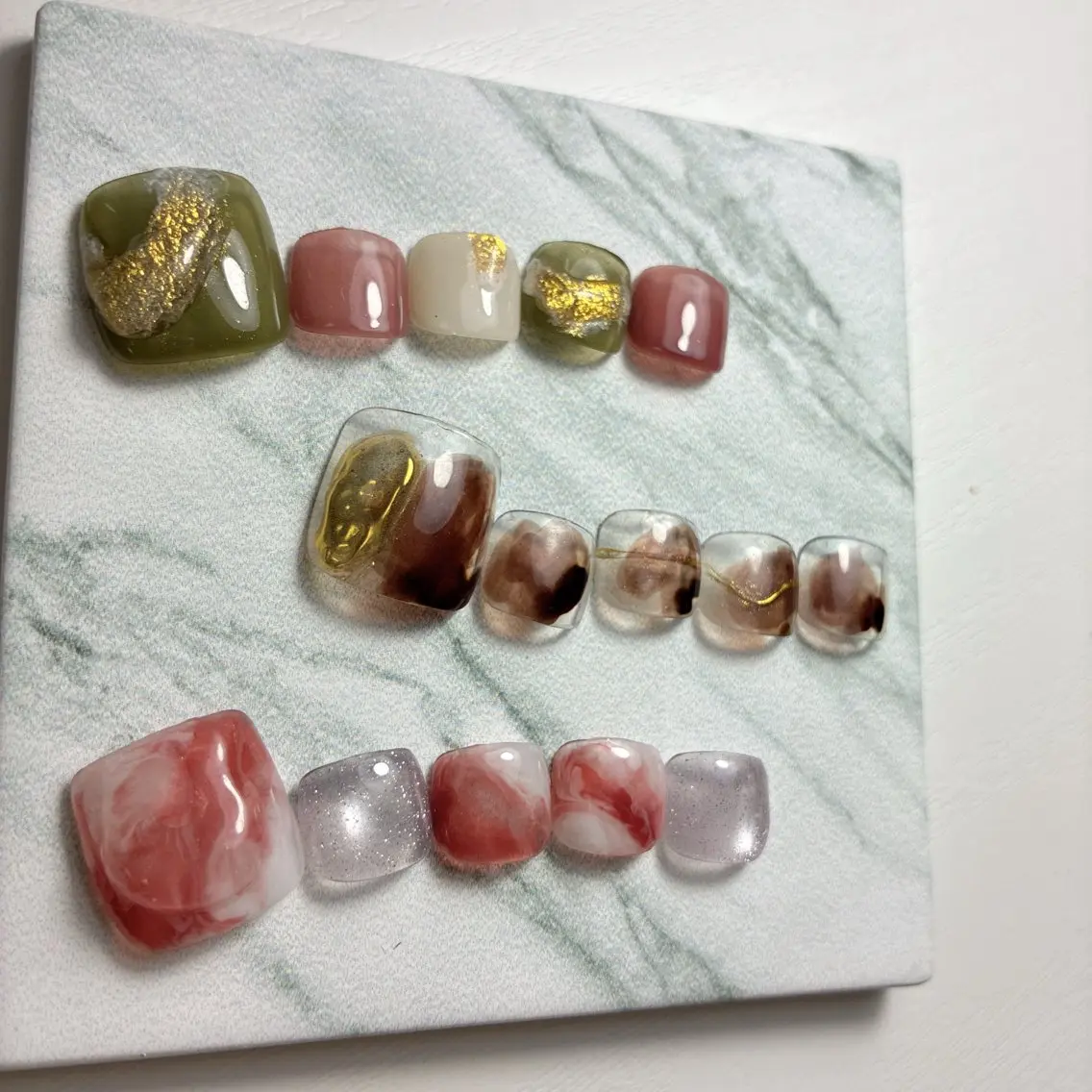 ネイル フットネイル 氷ネイル・うるうるネイル マグネットネイル メンズネイル ニュアンスネイル フットネイル nail salon anoneのネイルデザイン