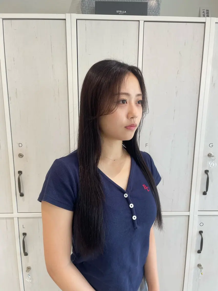 ロング カラー momo/ハイトーン /透明感カラー🎀のヘアスタイル