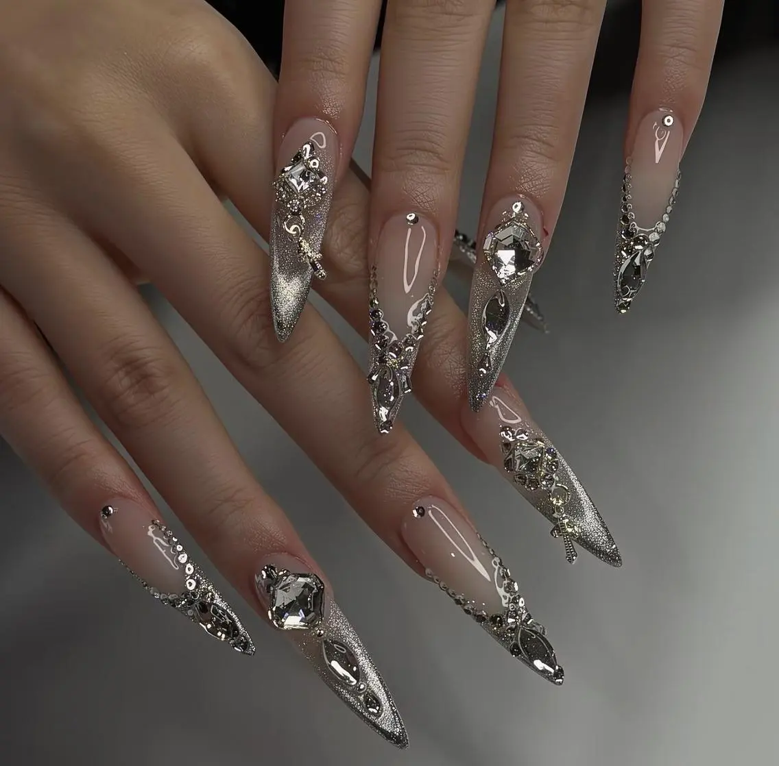 ネイル オーロラネイル チークネイル フットネイル ジェルネイル 韓国ネイル ハンドネイル Sakura h.babynailのネイルデザイン