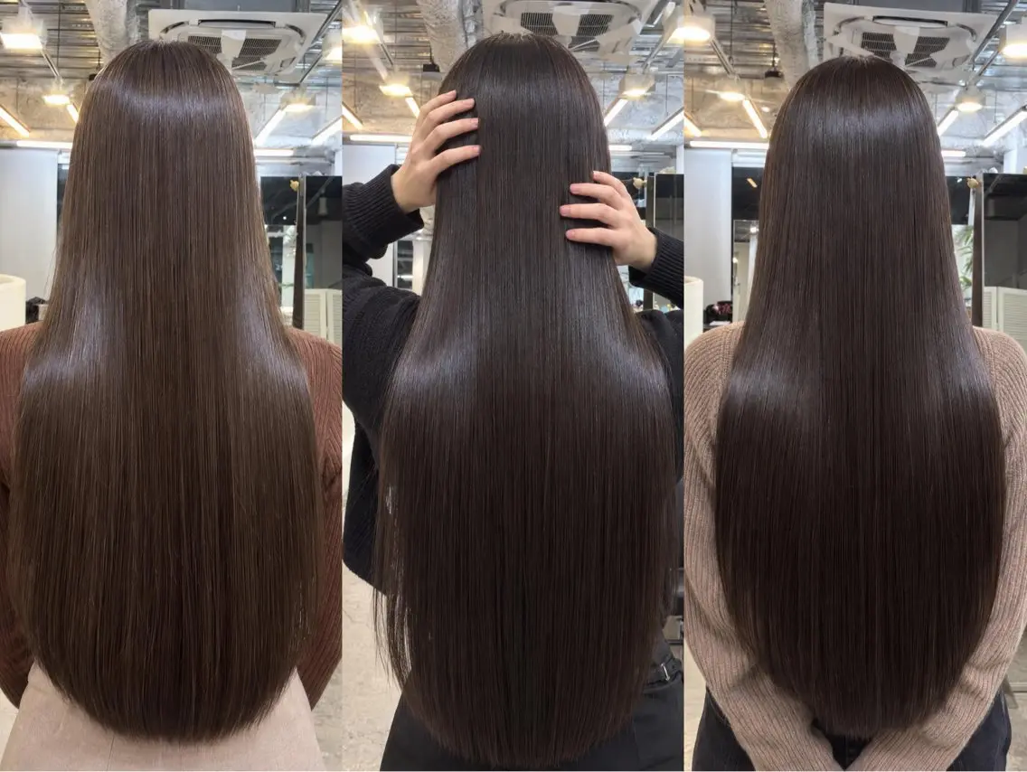 ロング カラー トリートメント カット トリートメント 柔らかくしなやかな 髪質改善　テラサカのヘアスタイル